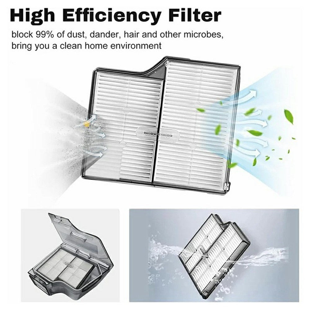 Støvsugerfilter til Roborock G30 / Saros 10 Robotstøvsuger – Hvit