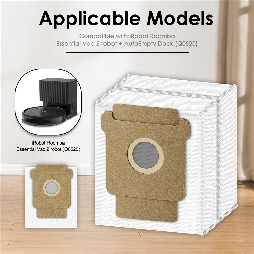Støvsugerpose for iRobot Roomba Combo / 105 / 205 / 405 Plus / 505 Plus Robotstøvsuger – Hvit