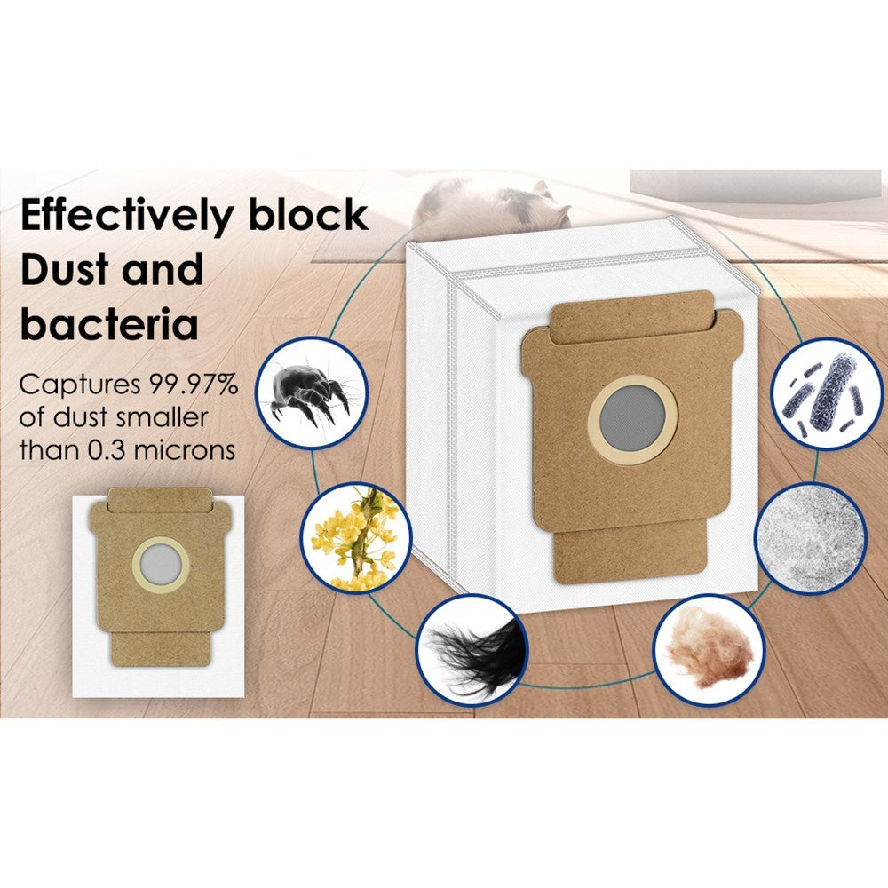 Støvsugerpose for iRobot Roomba Combo / 105 / 205 / 405 Plus / 505 Plus Robotstøvsuger – Hvit