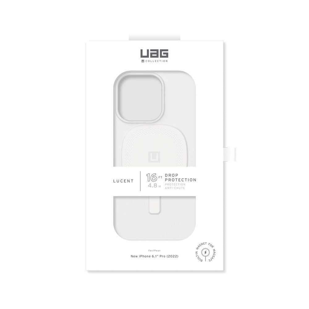 iPhone 14 Pro UAG Lucent 2.0 Deksel - MagSafe Kompatibel - Marshmallow