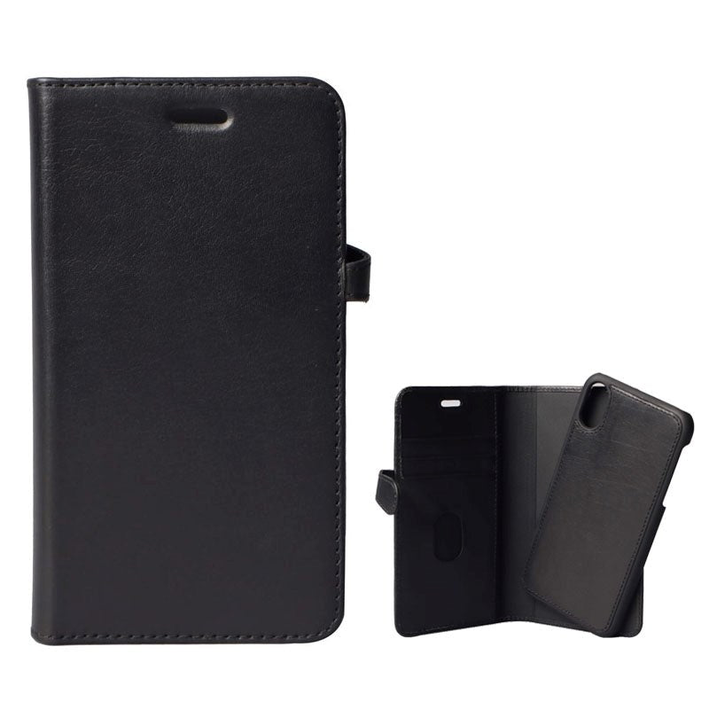 Buffalo iPhone XR Buffalo Wallet Skinndeksel med Lommebok Svart