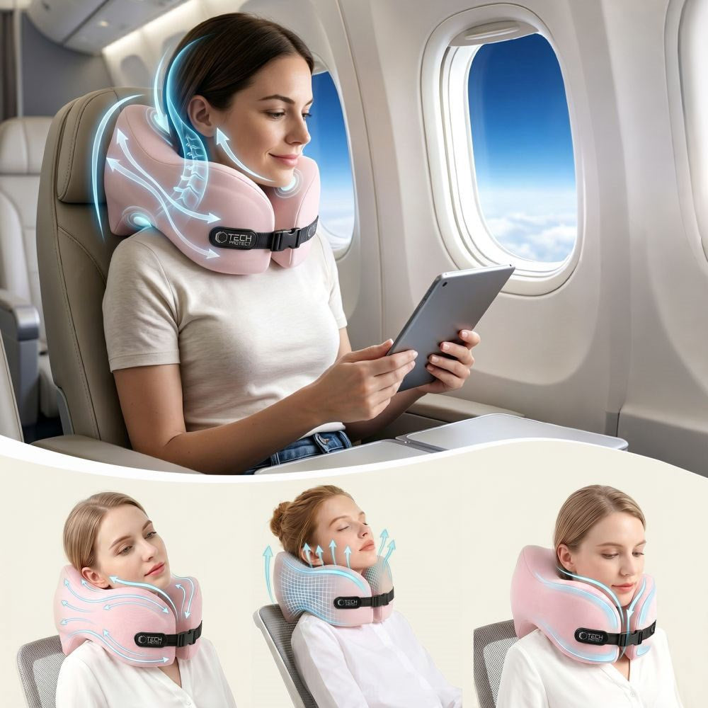 Tech-Protect ComfortRest Reise Nakkepute - Rosa