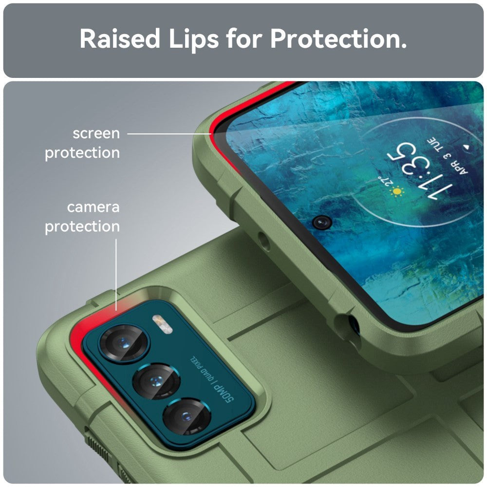 Motorola Moto G42 Rugged Shield Håndverker Deksel - Grønn