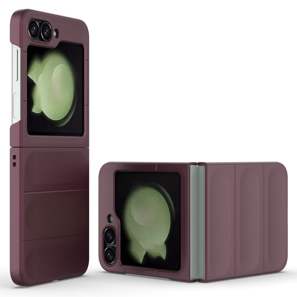 EIDERWOOD Samsung Galaxy Z Flip7 FE / Flip6 Fleksibelt Plastdeksel - Vinrød