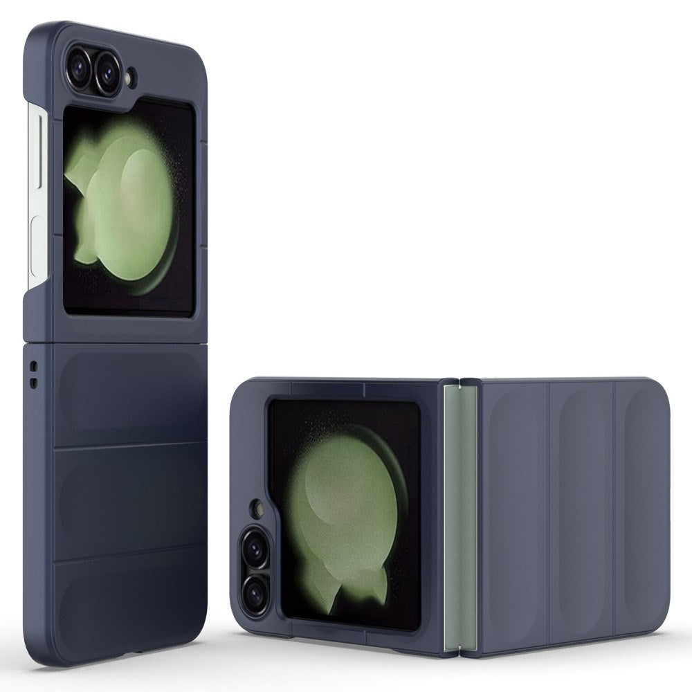EIDERWOOD Samsung Galaxy Z Flip7 FE / Flip6 Fleksibelt Plastdeksel - Mørke Blå