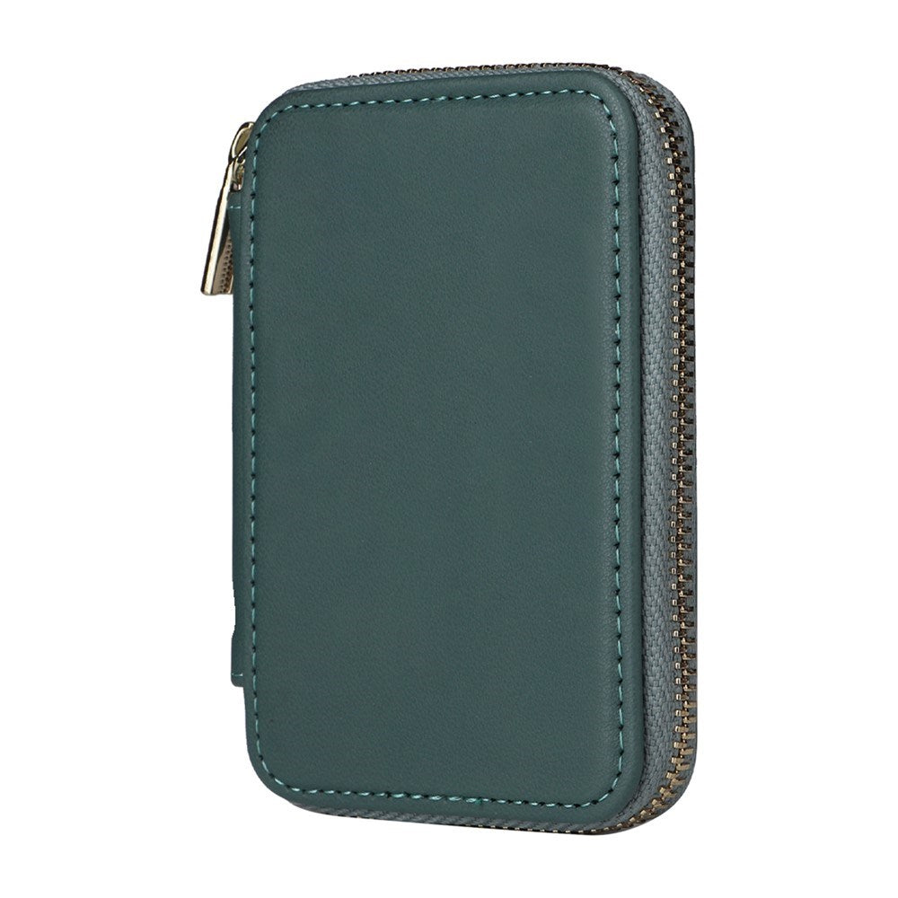 EIDERWOOD Magnetisk Lommebok / Kortholder med Glidelås - MagSafe Kompatibel - Grønn