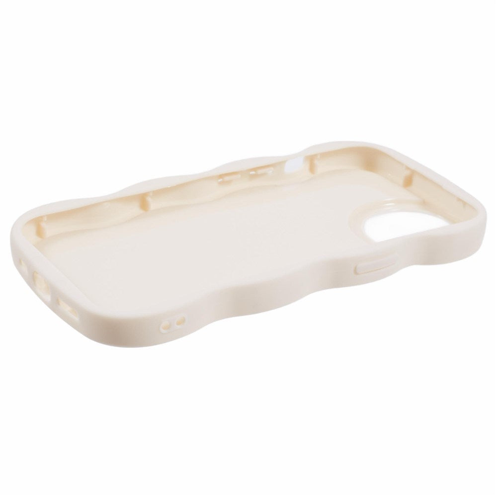iPhone 15 EIDERWOOD Fleksibelt Plast Wavy Deksel - Hvit