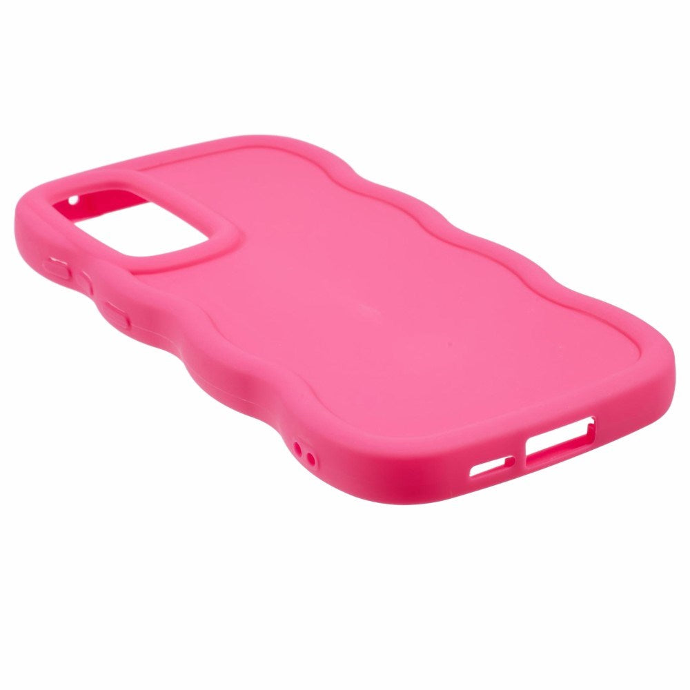 EIDERWOOD Samsung Galaxy A13 (5G) Fleksibelt Plast Wavy Deksel - Pink