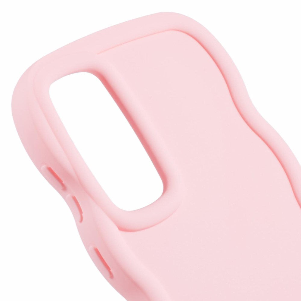 EIDERWOOD Samsung Galaxy A13 (5G) Fleksibelt Plast Wavy Deksel - Rosa