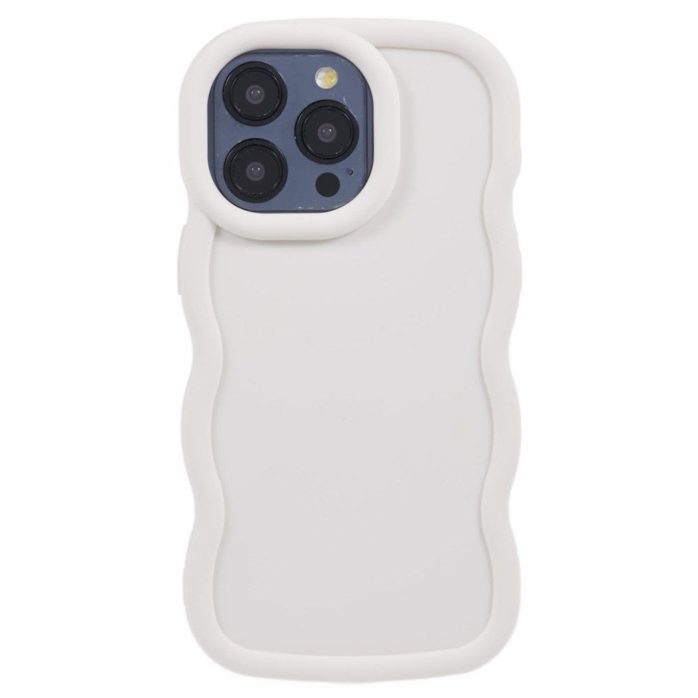 iPhone 14 Pro EIDERWOOD Fleksibelt Plast Wavy Deksel - Hvit