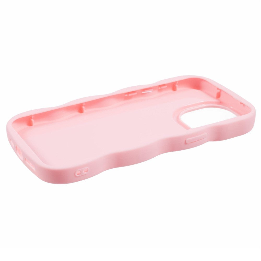 iPhone 14 Pro EIDERWOOD Fleksibelt Plast Wavy Deksel - Rosa