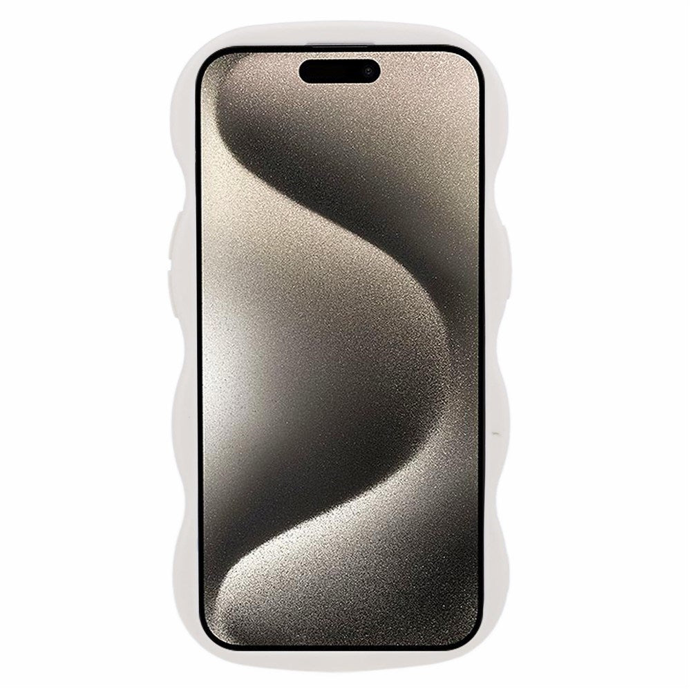 iPhone 14 EIDERWOOD Fleksibelt Plast Wavy Deksel - Hvit