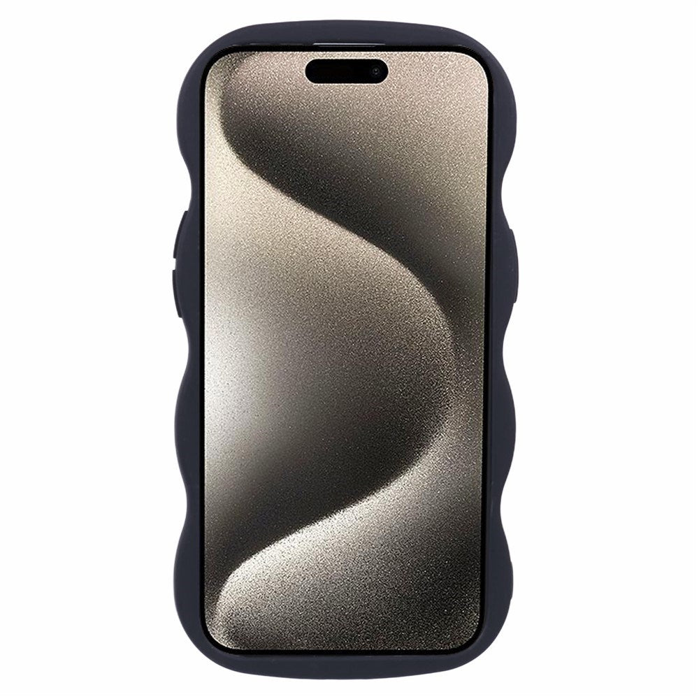 iPhone 14 EIDERWOOD Fleksibelt Plast Wavy Deksel - Svart