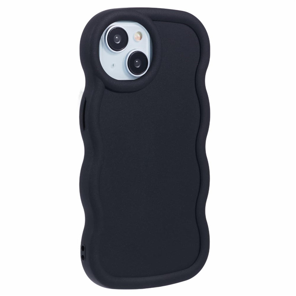 iPhone 14 EIDERWOOD Fleksibelt Plast Wavy Deksel - Svart