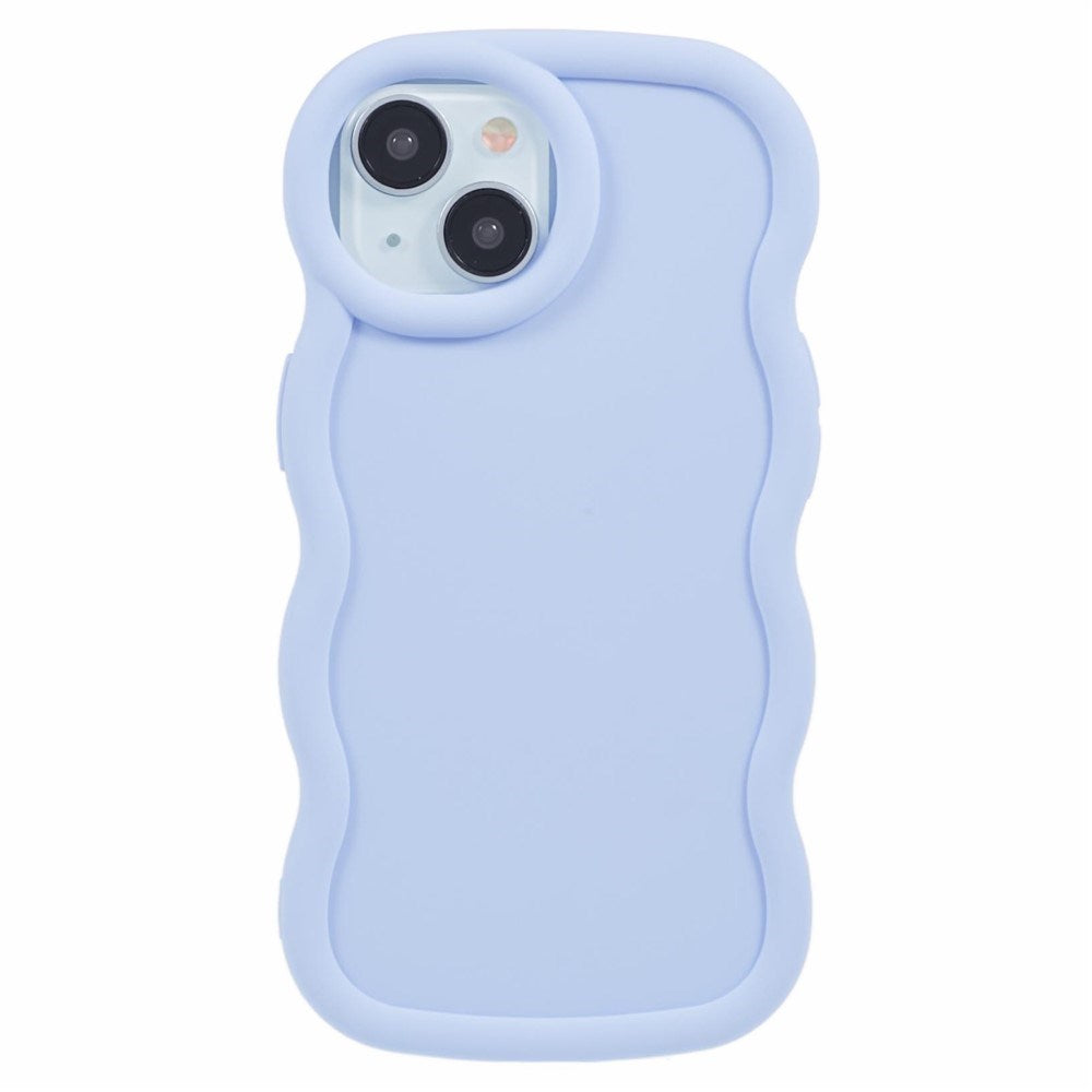 iPhone 14 EIDERWOOD Fleksibelt Plast Wavy Deksel - Lilla