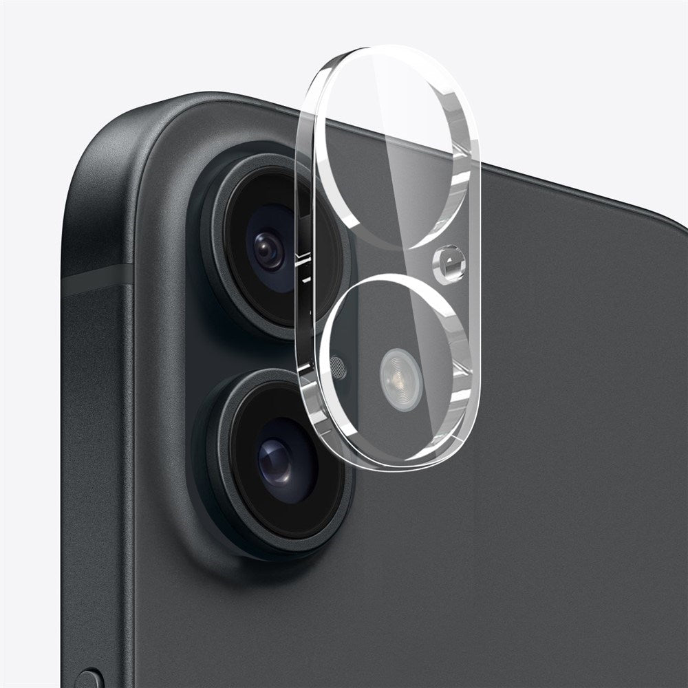 NORTHJO iPhone 16 Plus | 3-i-1 360° Beskyttelsessett med Deksel | Skjermbeskytter | Kameralinsebeskytter - Gjennomsiktig