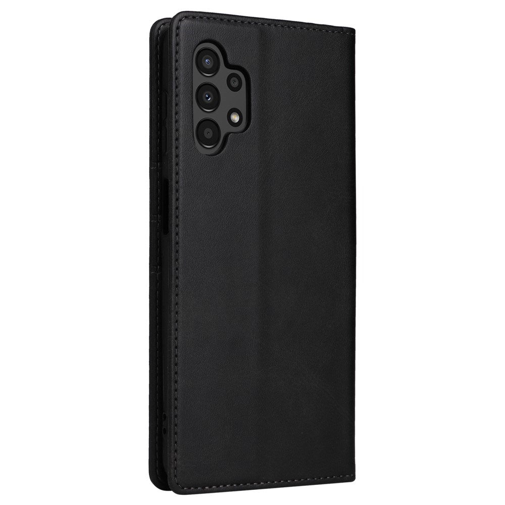 EIDERWOOD Samsung Galaxy A13 (4G/5G) / A04s / M13 Kunstskinn Flip Deksel m. Kortholder & Ståfunksjon - Svart