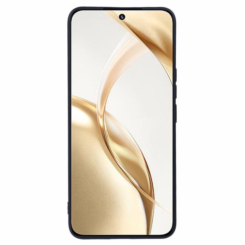 EIDERWOOD Honor 200 5G Deksel – Fleksibelt Plast Deksel med Fiberfôr og Presis Kamerautskjæring - Svart