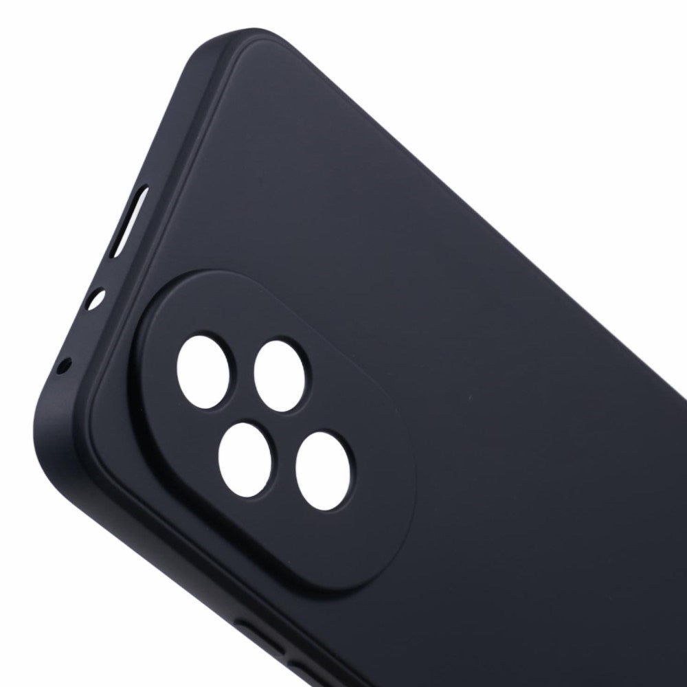 EIDERWOOD Honor 200 5G Deksel – Fleksibelt Plast Deksel med Fiberfôr og Presis Kamerautskjæring - Svart