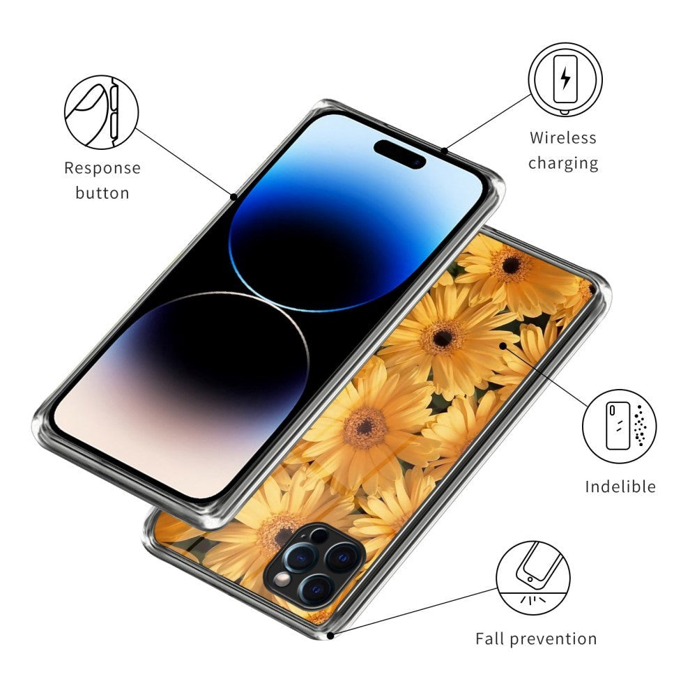 iPhone 14 Pro TPU Plast Deksel - Solsikker
