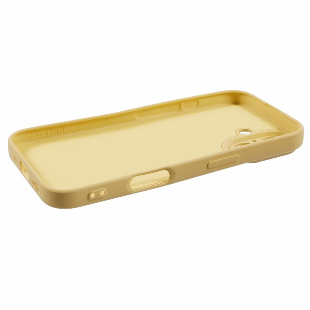 EIDERWOOD iPhone 16 Matt Fleksibelt Plast Deksel - Gul