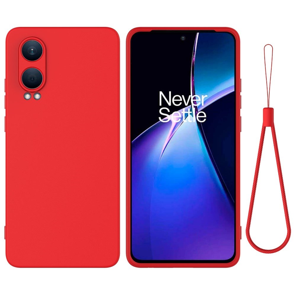 EIDERWOOD OnePlus Nord CE4 Lite (5G) Liquid Silikon Deksel m. Stropp - Rød