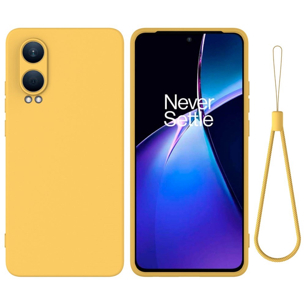 EIDERWOOD OnePlus Nord CE4 Lite (5G) Liquid Silikon Deksel m. Stropp - Gul