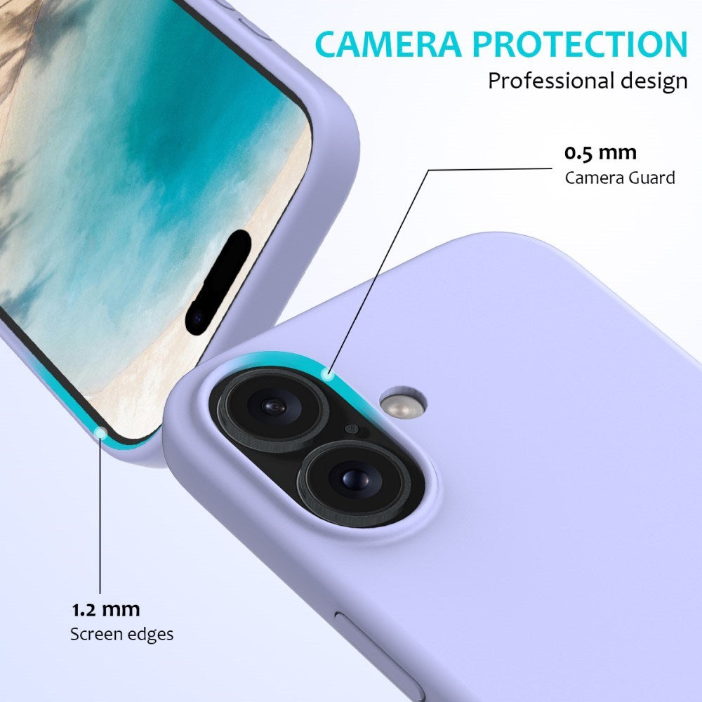EIDERWOOD iPhone 16 Plus Fôret Silikon Deksel - Lavendel