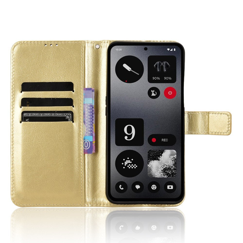 EIDERWOOD Nothing CMF Phone 1 Kunstskinn Flip Deksel m. Strop - Guld