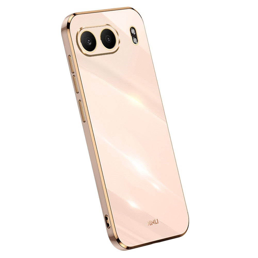 EIDERWOOD OnePlus Nord 4 Deksel med Metallramme - Fleksibel Plast - Rosa