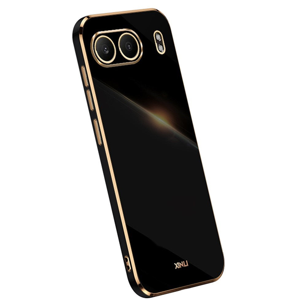 EIDERWOOD OnePlus Nord 4 Deksel med Metallramme - Fleksibel Plast - Svart