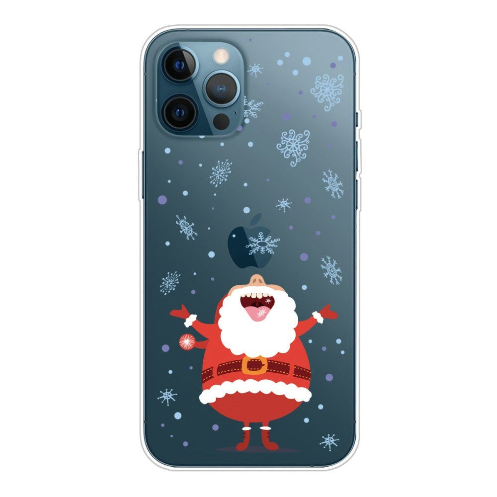 EIDERWOOD iPhone 16 Pro Max Fleksibelt Plast Jul Deksel - Merry Christmas - Julenissen &
Snøfnugg