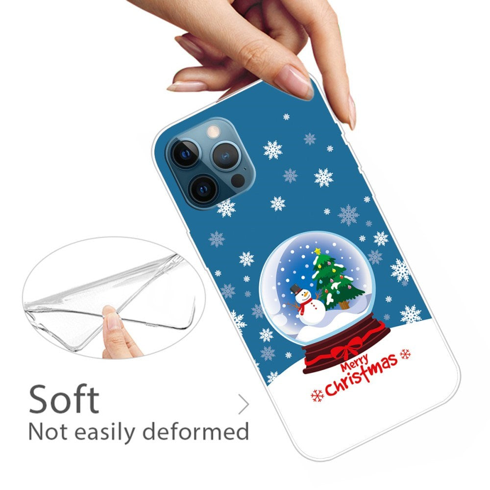 EIDERWOOD iPhone 16 Pro Max Fleksibelt Plast Jul Deksel - Merry Christmas - Snøkule