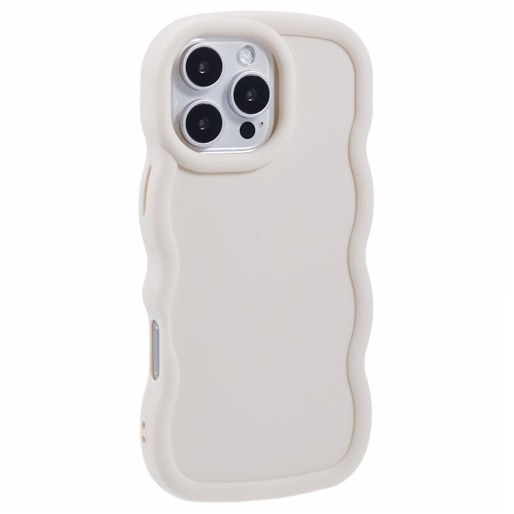 iPhone 16 Pro EIDERWOOD Fleksibelt Plast Wavy Deksel - Hvit