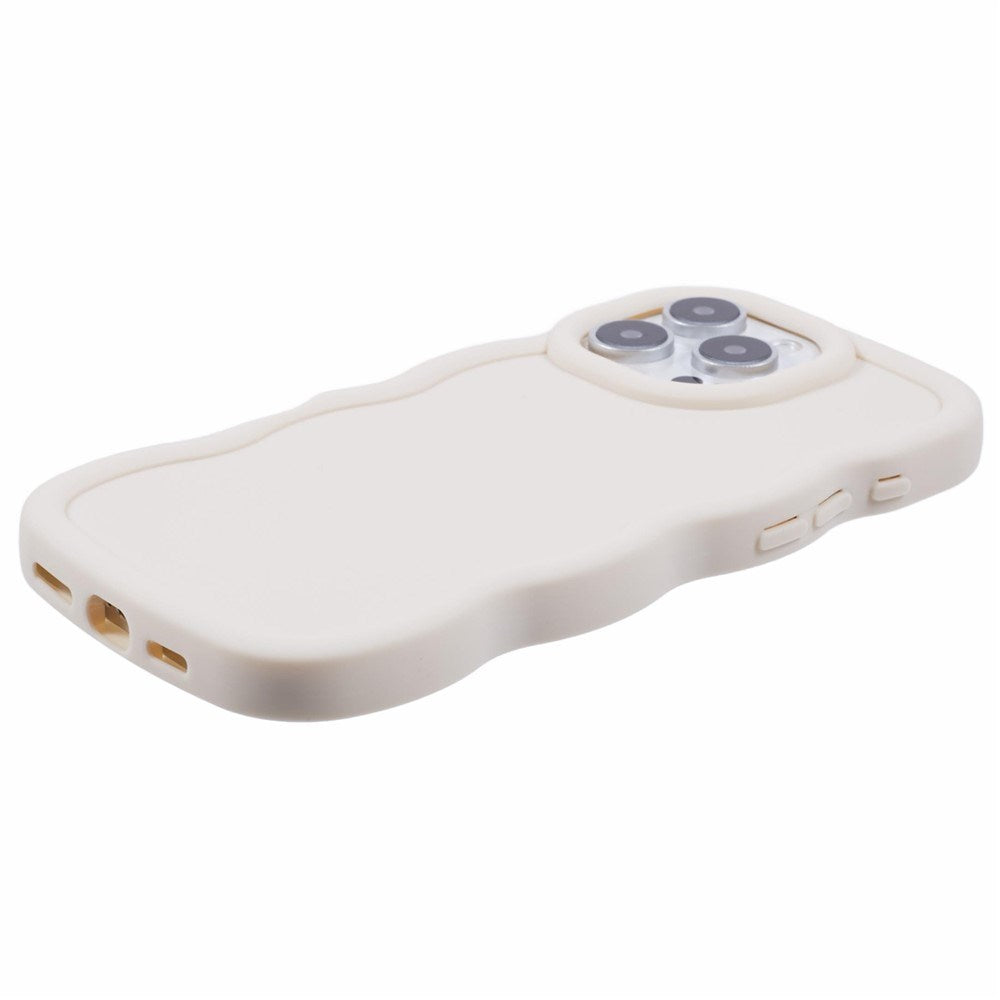 iPhone 16 Pro EIDERWOOD Fleksibelt Plast Wavy Deksel - Hvit