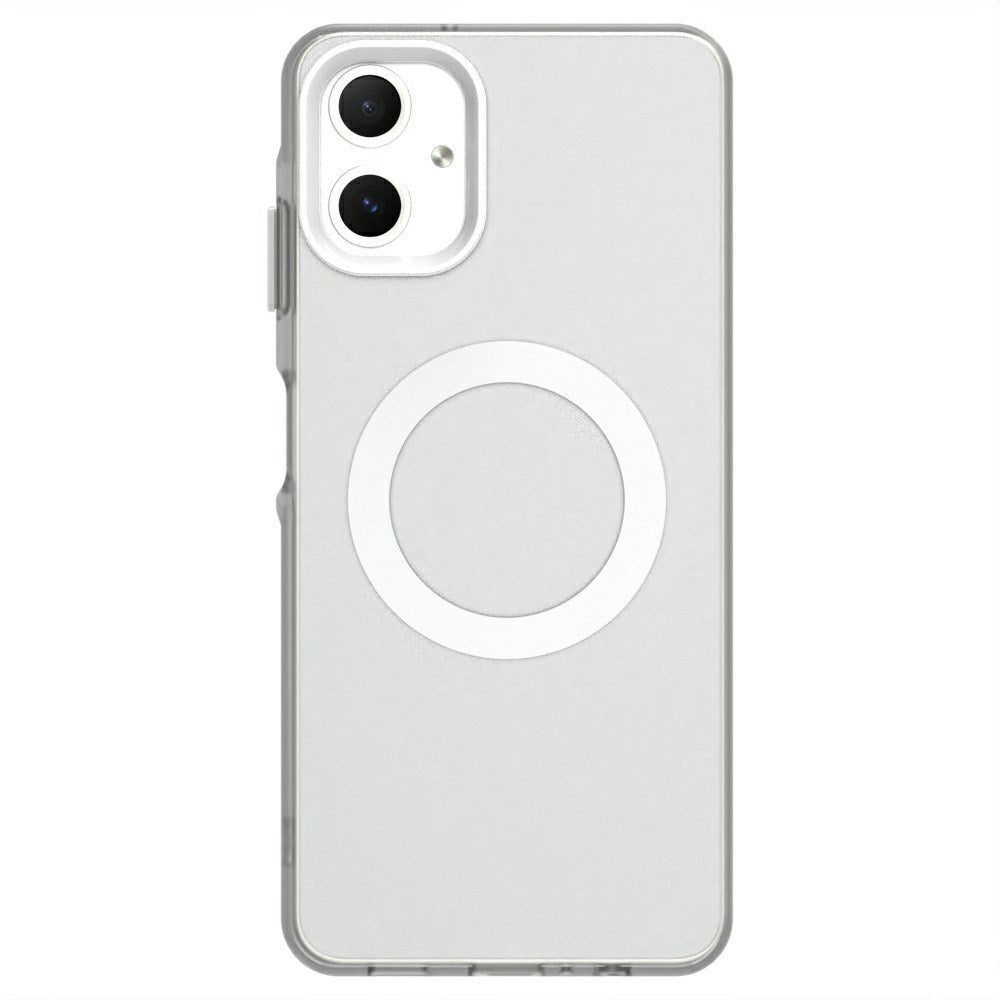 EIDERWOOD Samsung Galaxy A06 Hybrid Plast Deksel - MagSafe Kompatibel - Gjennomsiktig / Hvit