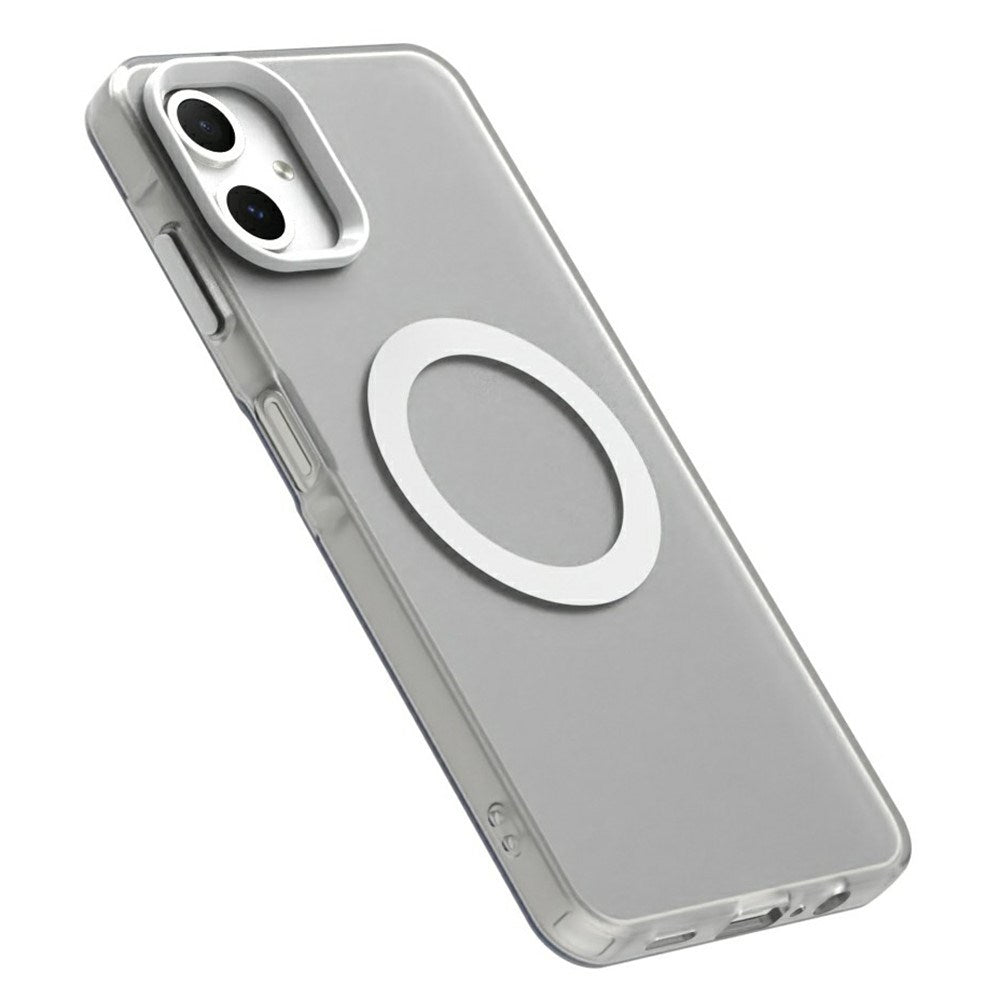 EIDERWOOD Samsung Galaxy A06 Hybrid Plast Deksel - MagSafe Kompatibel - Gjennomsiktig / Hvit