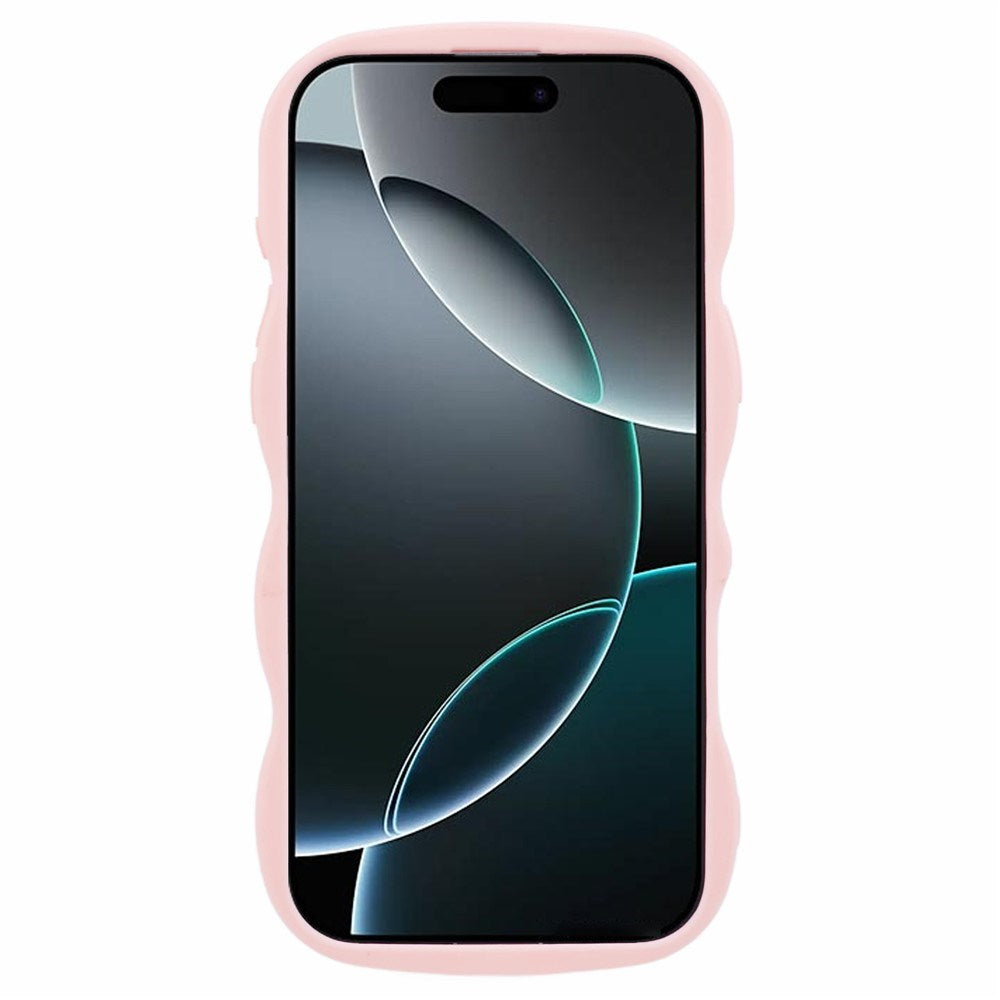 iPhone 16 Pro Max EIDERWOOD Fleksibelt Plast Wavy Deksel - Rosa