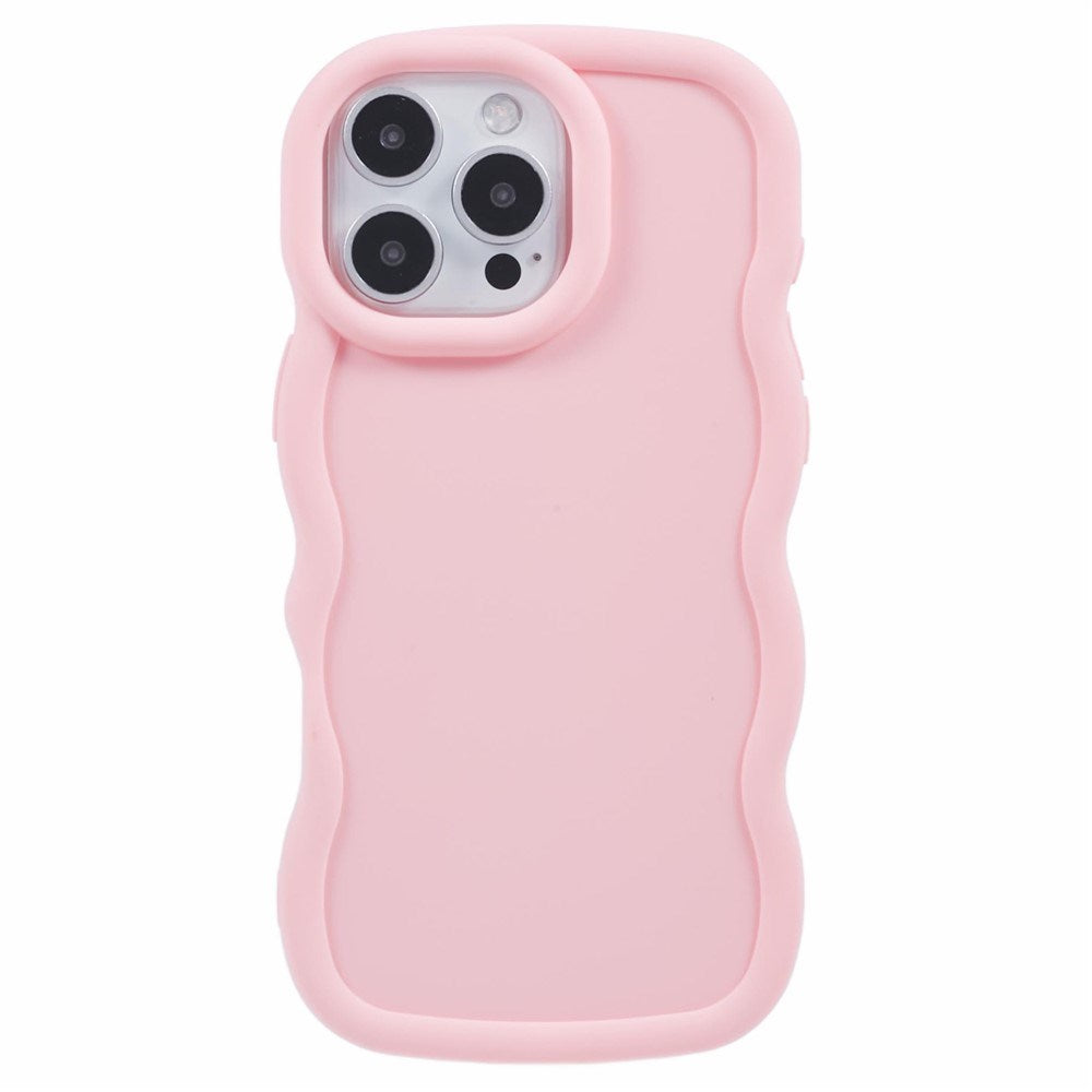 iPhone 16 Pro Max EIDERWOOD Fleksibelt Plast Wavy Deksel - Rosa