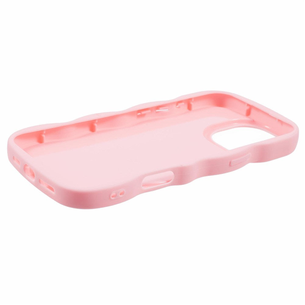 iPhone 16 Pro Max EIDERWOOD Fleksibelt Plast Wavy Deksel - Rosa