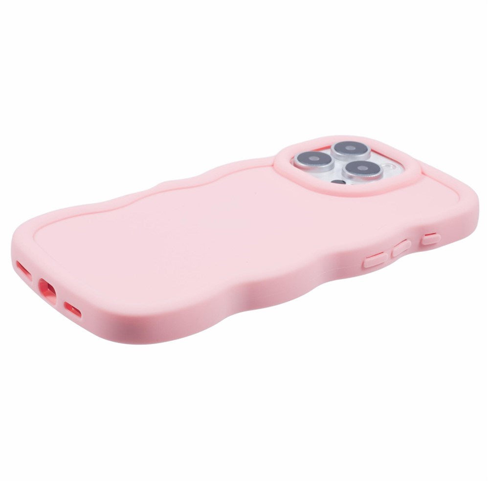 iPhone 16 Pro Max EIDERWOOD Fleksibelt Plast Wavy Deksel - Rosa