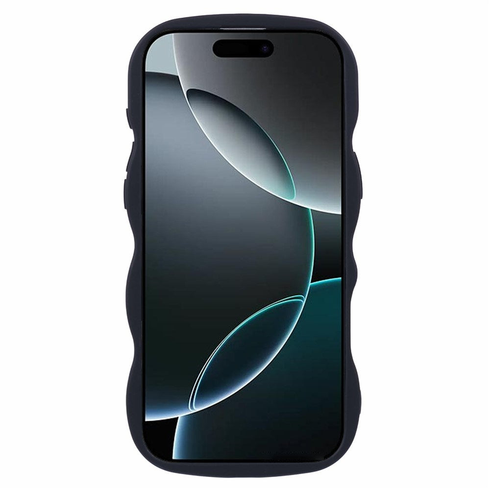 iPhone 16 Pro Max EIDERWOOD Fleksibelt Plast Wavy Deksel - Svart