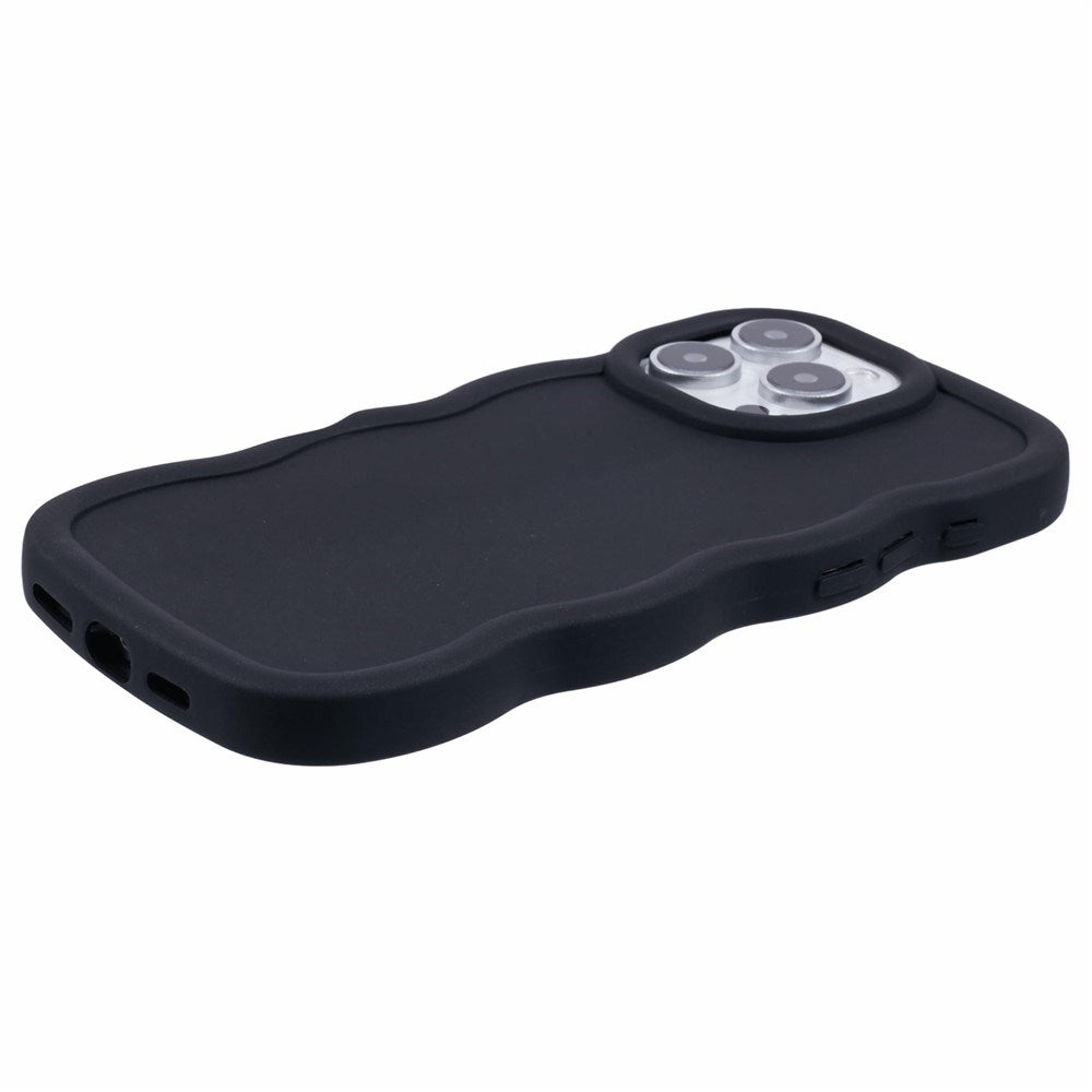 iPhone 16 Pro Max EIDERWOOD Fleksibelt Plast Wavy Deksel - Svart
