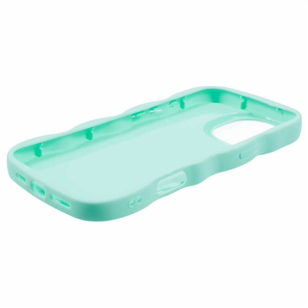 iPhone 16 Pro Max EIDERWOOD Fleksibelt Plast Wavy Deksel - Blå
