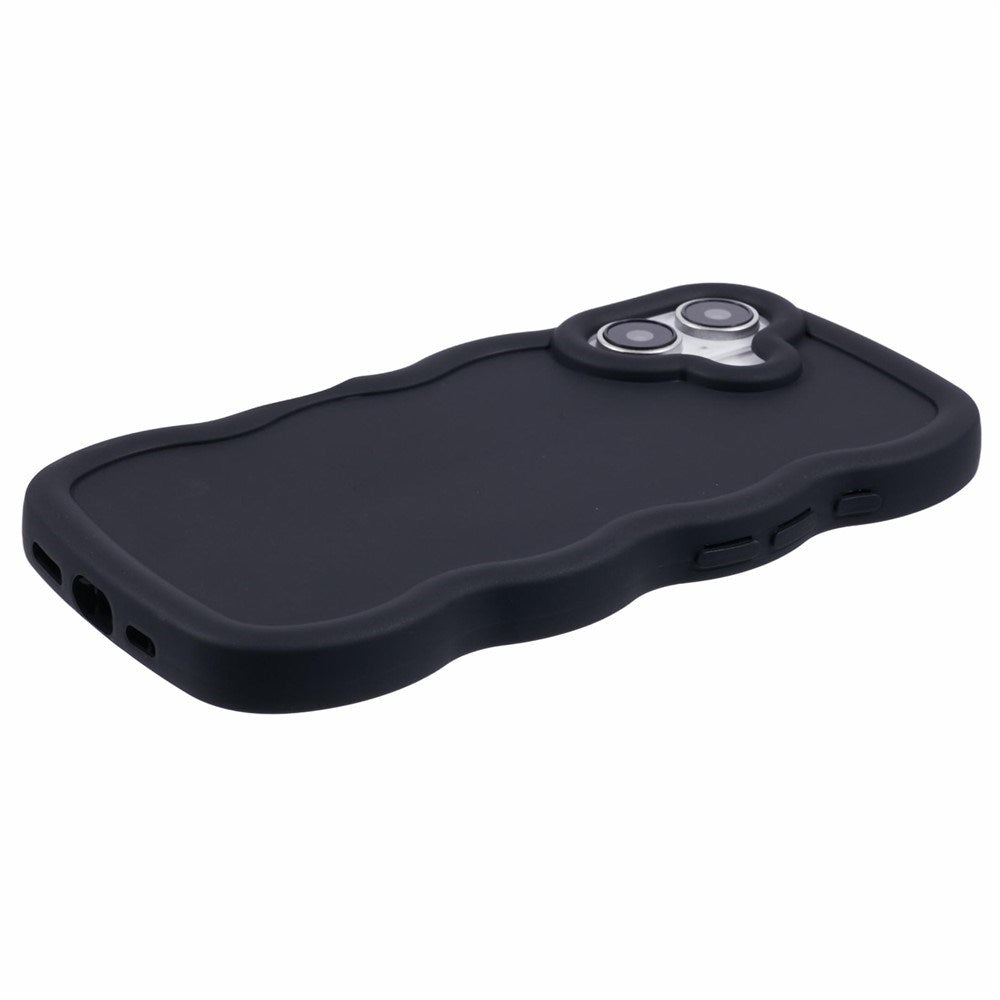 iPhone 16 Plus EIDERWOOD Fleksibelt Plast Wavy Deksel - Svart