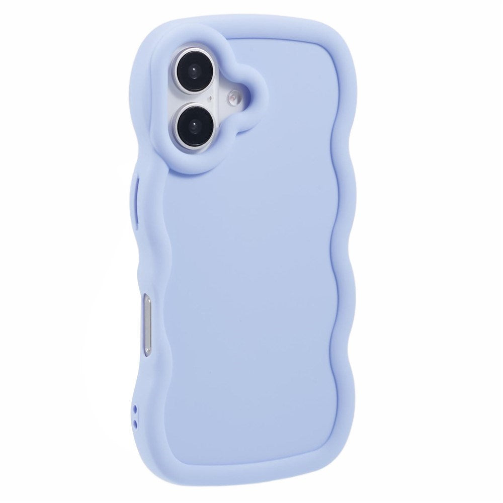 iPhone 16 Plus EIDERWOOD Fleksibelt Plast Wavy Deksel - Lilla