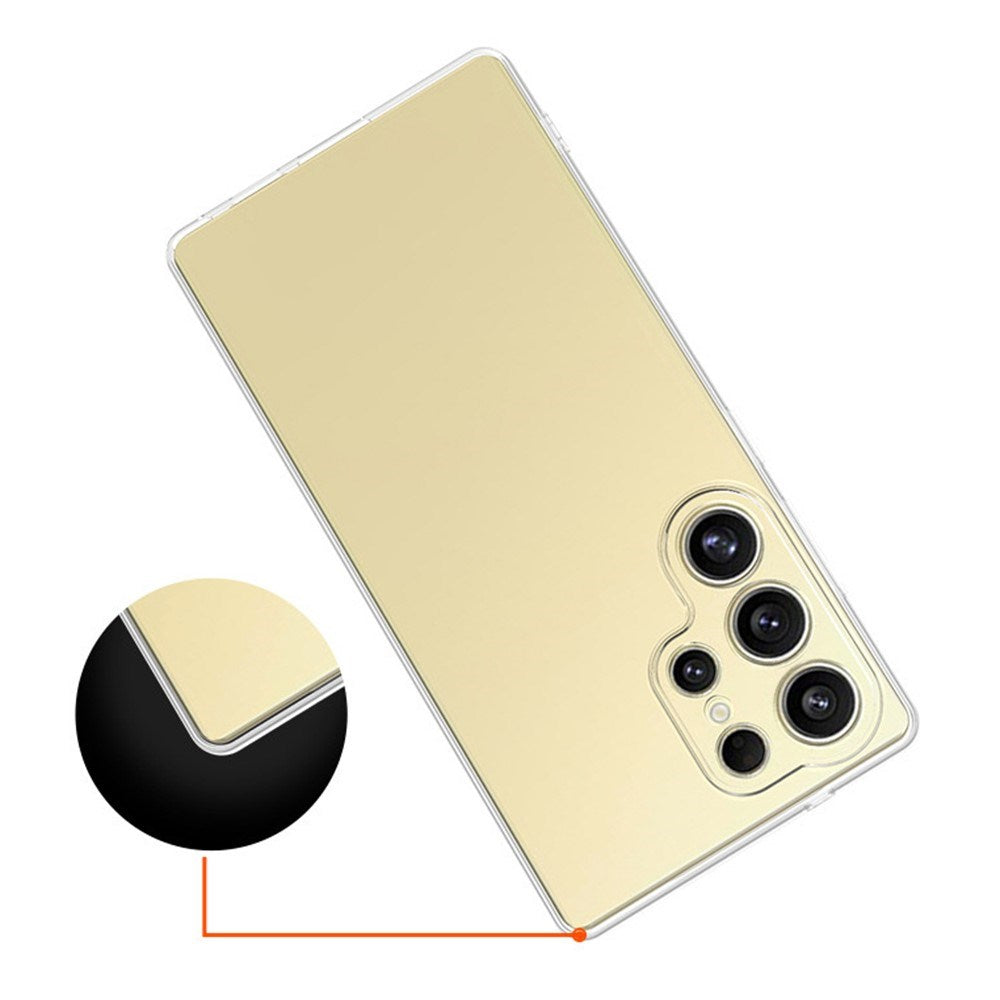 EIDERWOOD Samsung Galaxy S25 Ultra Tynn Fleksibelt Plast Deksel - Gjennomsiktig