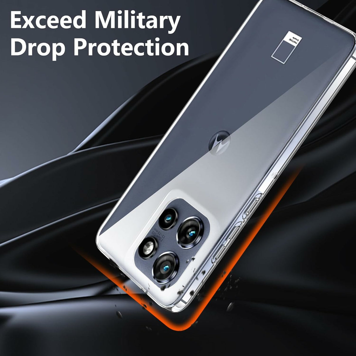 Motorola Edge 50 Neo 5G 2-i-1 Herdet Glass Skjermbeskytter og Fleksibelt Plast Deksel - Gjennomsiktig