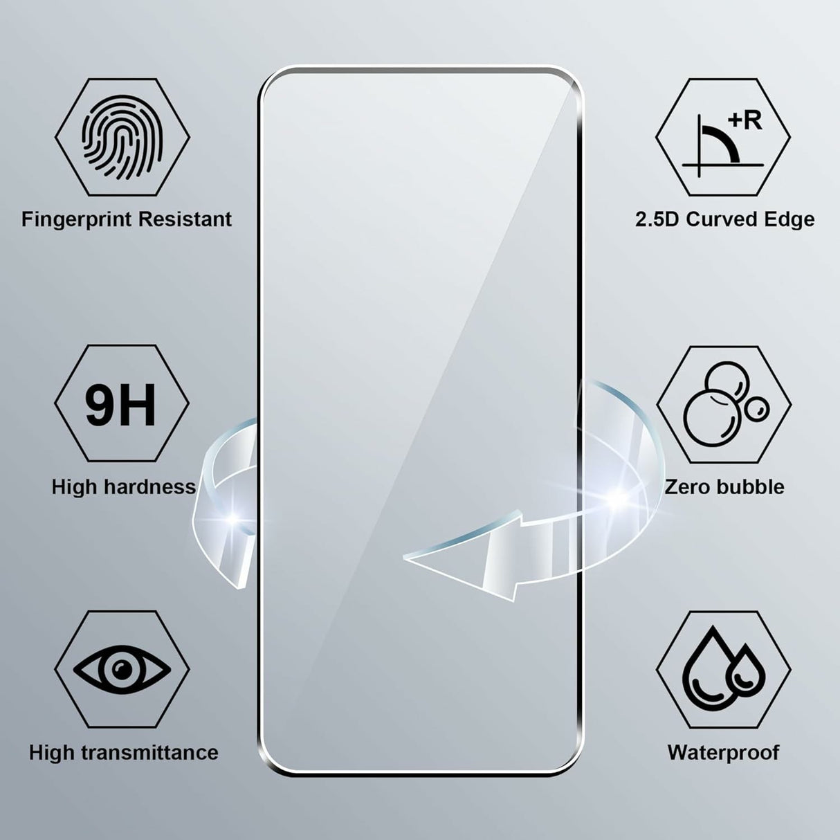 Motorola Moto G35 5G - Beskyttelsessett med Mykt Plastdeksel og 2.5D Skjermbeskytter