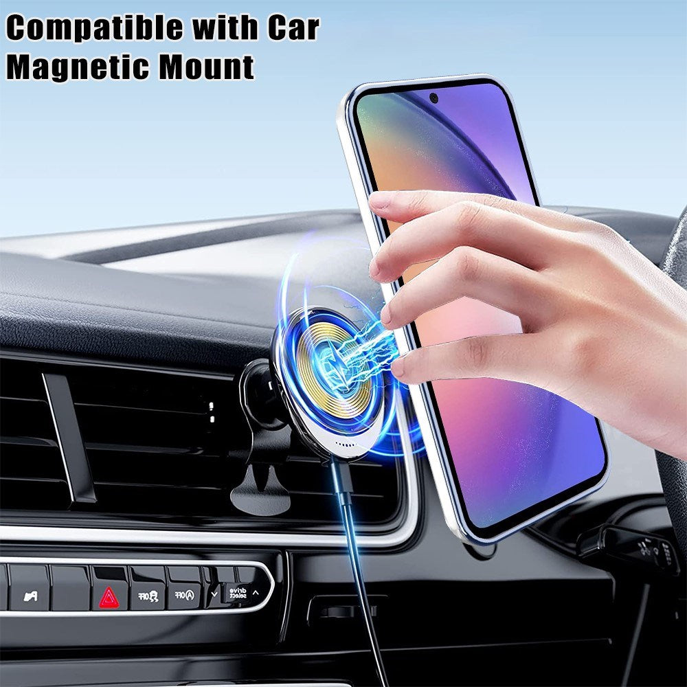 EIDERWOOD Samsung Galaxy A16 (4G/5G) Fleksibelt Plast Deksel m. Kickstand - MagSafe Kompatibel - Gjennomsiktig/Lilla